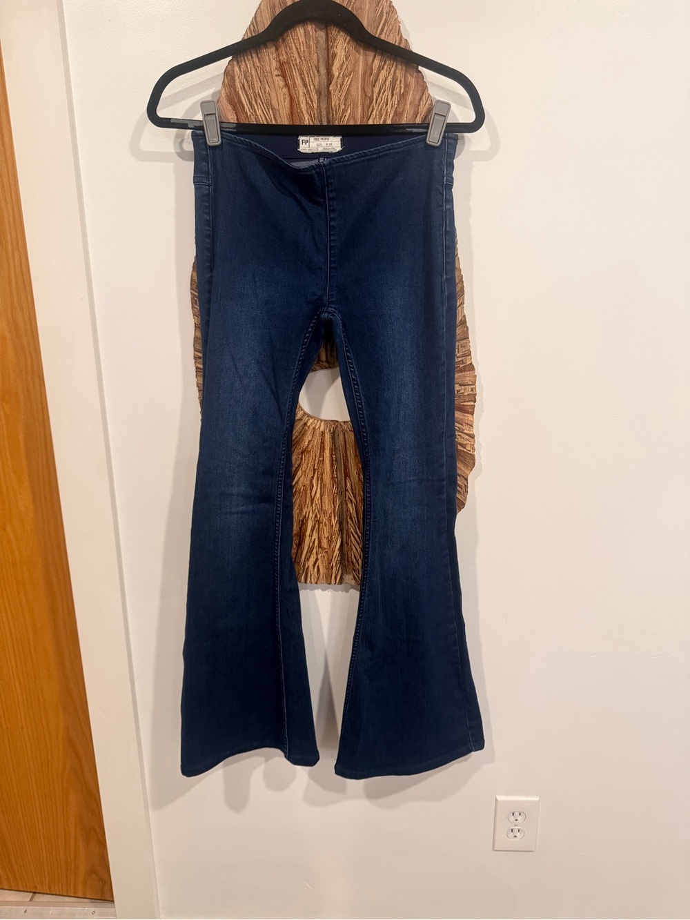 Free People Dark Indigo Flare Jeans Size 25